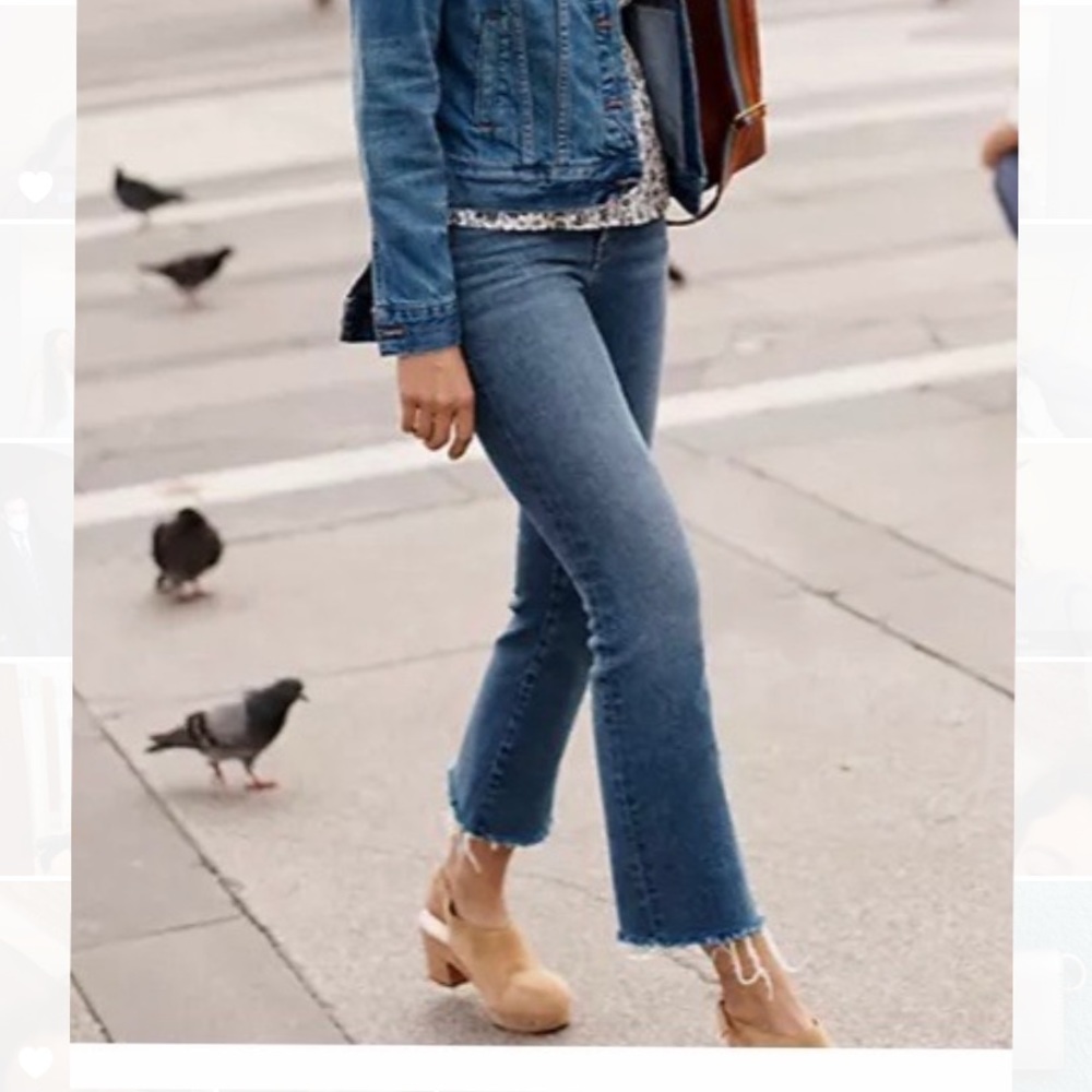 Madewell Cali Denim Boot Frayed Jean